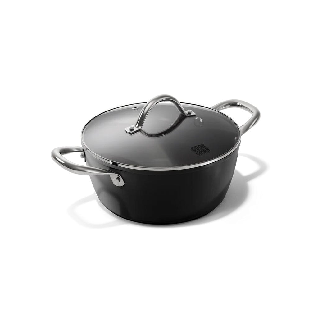 Cook &amp; Pan - Olla de cocina Signature de 20 cm con tapa de cristal Olla de cocina Cook &amp; Pan