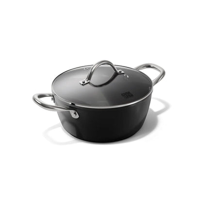 Cook &amp; Pan - Olla de cocina Signature de 20 cm con tapa de cristal Olla de cocina Cook &amp; Pan