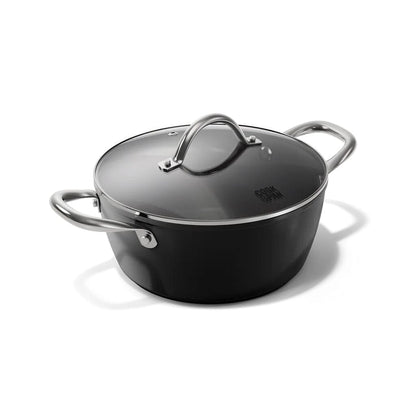 Cook &amp; Pan - Olla de cocina Signature de 22 cm con tapa de cristal Olla de cocina Cook &amp; Pan