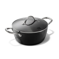 Cook &amp; Pan - Olla de cocina Signature de 24 cm con tapa de cristal Olla de cocina Cook &amp; Pan