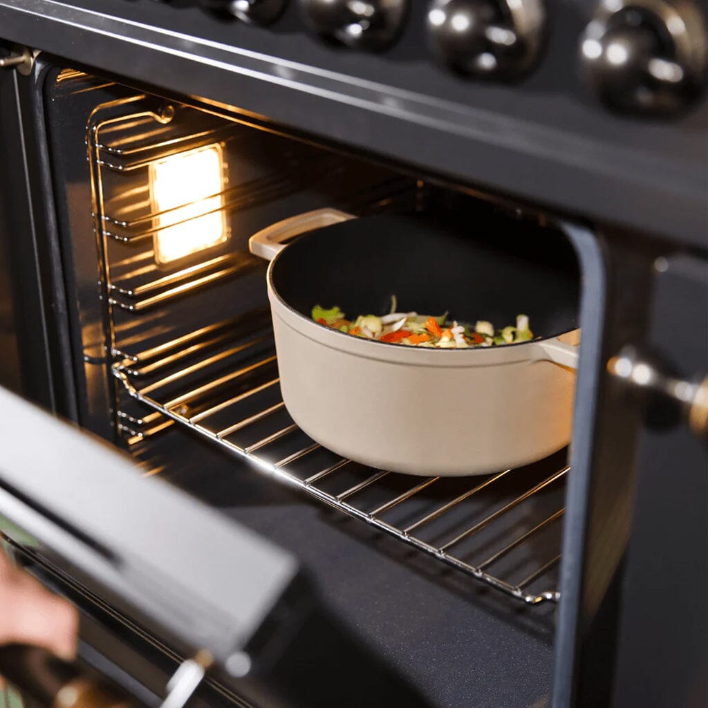 Cook & Pan - Taupe of Mind Gietijzeren Braadpan 28 cm - 6.5 liter Braadpan Cook & Pan 