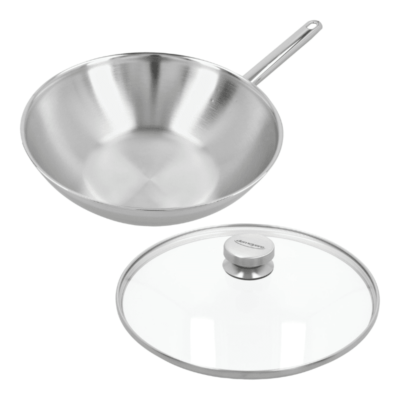 Demeyere - Apollo 7 - Wok 30 cm + gratis glasdeksel Wokpan Demeyere 