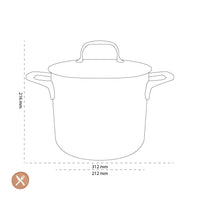 Demeyere - Atlantis 7 Cacerola alta con tapa 20 cm Cacerola Demeyere