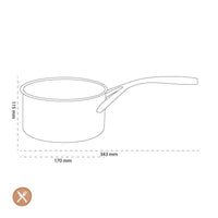 Demeyere - Cacerola Atlantis 7 sin tapa 16 cm Cacerola Demeyere