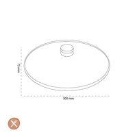 Demeyere - Tapa de cristal 30 cm Tapa para cacerola Demeyere