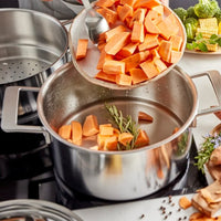 Demeyere - Industry 5 Cacerola alta con tapa 24 cm Demeyere