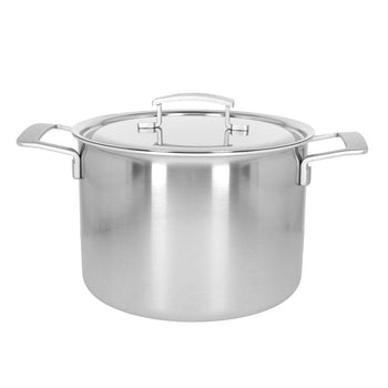 Demeyere - Cacerola alta Industry 5 con tapa Cacerola Demeyere 24 cm