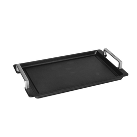 Eurolux - Plato Teppanyaki de acero inoxidable con asas 41x24x2.5CM Plato Teppanyaki Eurolux 