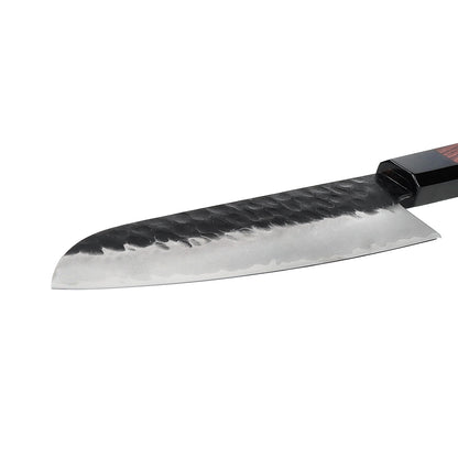 Shinrai Japón - Cuchillo Santoku Kurayami Damasco 18 cm