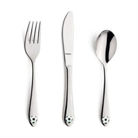 Footie 8422 espejo 18/0 Juego de 3 piezas para niños en caja de regalo Amefa