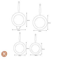 GreenPan - Barcelona Pro 4-delige Koekenpannenset 20/24/28/32 cm Pannenset GreenPan 