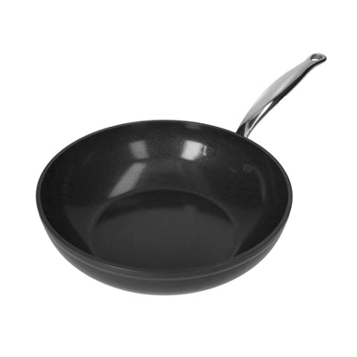 GreenPan - Juego de utensilios de cocina Barcelona Pro de 4 piezas 24/24/28 cm - sartén + cacerola con tapa + wok Juego de utensilios de cocina GreenPan