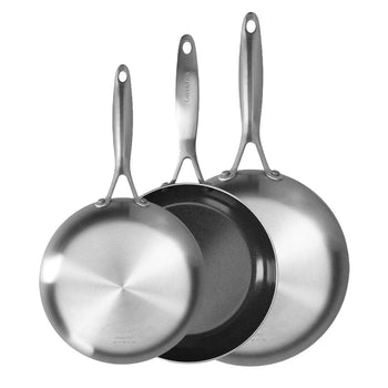 GreenPan - Juego de 3 sartenes Geneva de 18/24/28 cm