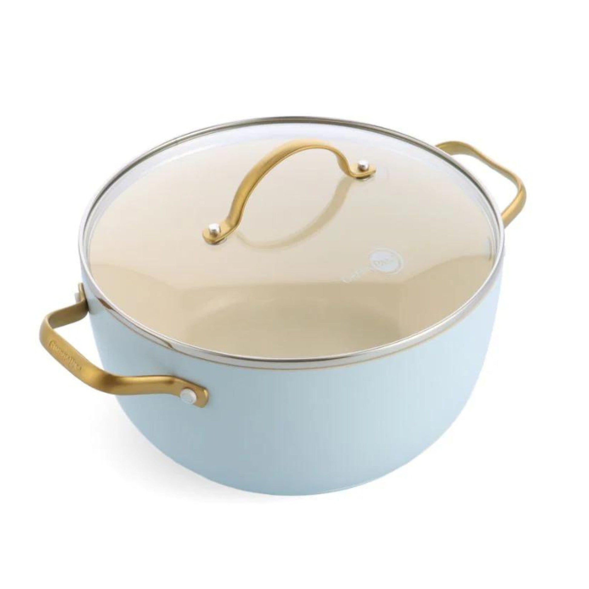 GreenPan - Juego de sartenes Padova azul claro de 10 piezas Juego de sartenes GreenPan