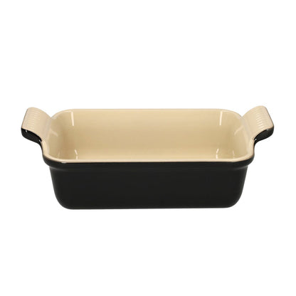 LeCreuset - Fuente de horno rectangular Ébano negro 26x19cm 2,1l