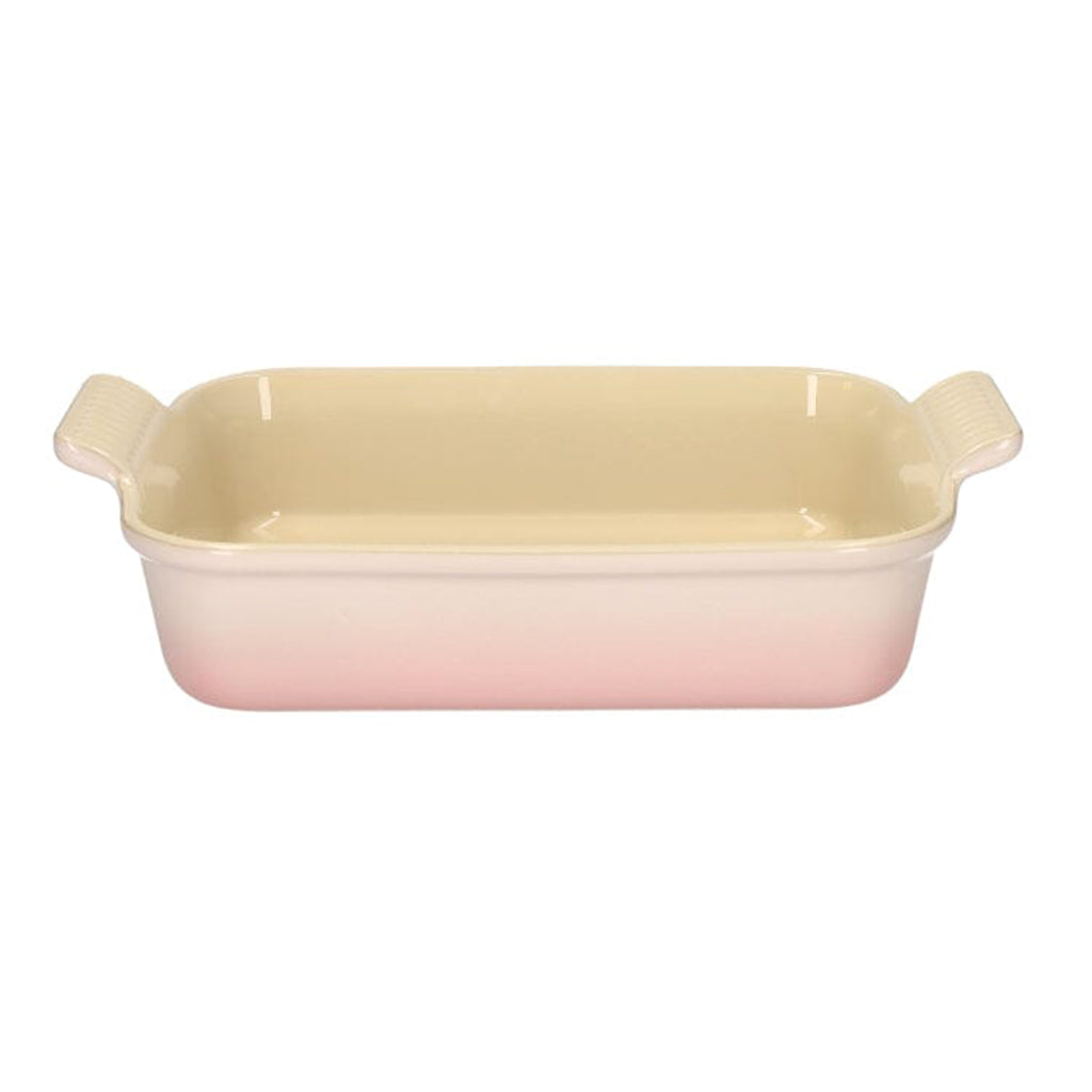 LeCreuset - Fuente de horno rectangular Concha Rosa 26x19cm 2,1l