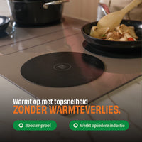 Cook &amp; Pan - Juego de protectores de inducción Taupe of Mind - Paquete de 4