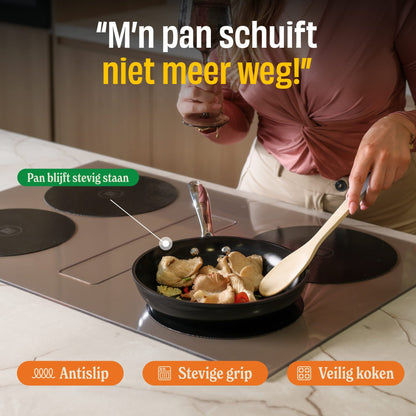 Cook &amp; Pan - Juego de protectores de inducción Signature - Paquete de 4