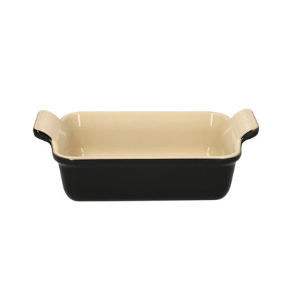 LeCreuset - Fuente de horno rectangular Ébano negro 19x14cm 1,1l