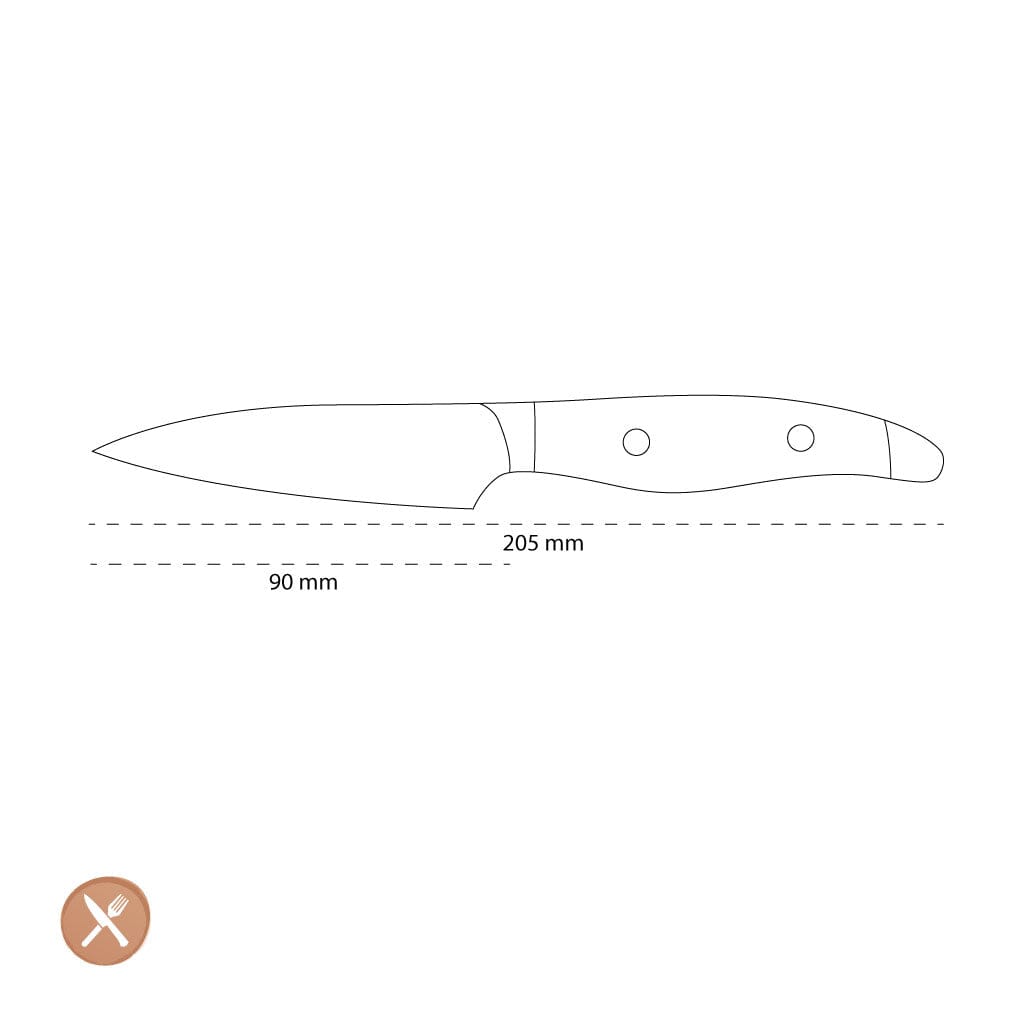 Kai Shun - Cuchillo pelador Nagare Negro (9,0 cm) Kai Shun 