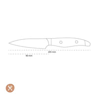 Kai Shun - Cuchillo pelador Nagare Negro (9,0 cm) Kai Shun 