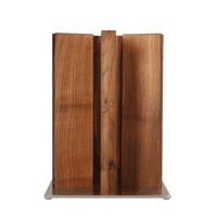 Bloque de cuchillos "Stonehenge" de Kai Shun, bloque de cuchillos de acero inoxidable/nogal Kai Shun 