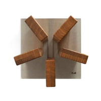 Bloque de cuchillos de acero inoxidable/roble Kai Shun "Stonehenge" Bloque de cuchillos Kai Shun