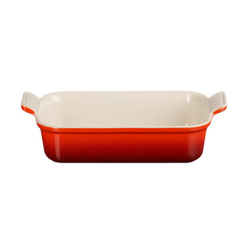 LeCreuset - Fuente de horno rectangular Rojo cereza 26x19cm 2,1l