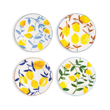 &amp;Klevering - Plato rama de limón juego de 4 Platos &amp;Klevering