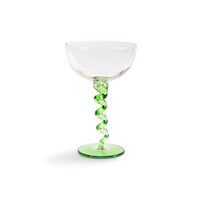 &amp;Klevering - Coupe espiral verde juego de 2 copas de cóctel &amp;Klevering