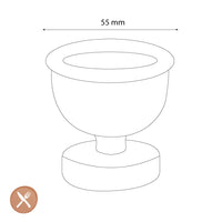 &Klevering - Eierdopjes Cantine - Roze - Set Van 2 Eierdop &Klevering 