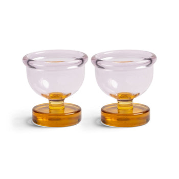 &amp;Klevering - Hueveras Cantine - Rosa - Juego de 2 hueveras &amp;Klevering