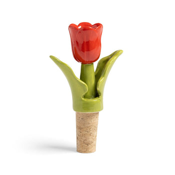 &amp;Klevering - Tapón de botella tulipán rojo Tapón de botella &amp;Klevering