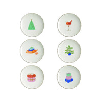 &amp;Klevering - Platos de repostería Feast - Juego de 6 &amp;Klevering