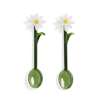 &amp;Klevering - Cuchara flora blanca juego de 2 Cucharas &amp;Klevering