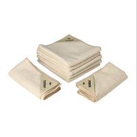 Klud - Paños de cocina de microfibra Waffle, 7 piezas, color almendra Paños de cocina Klud 