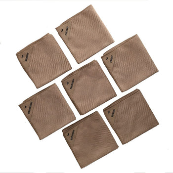 Klud - Paños de cocina de microfibra Waffle, 7 piezas Paños de cocina Latte Klud 
