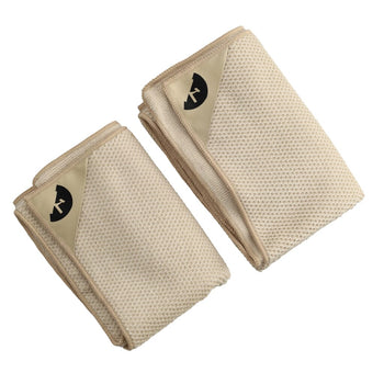 Klud - Paños de cocina Waffle, 2 piezas, Paños de cocina almendra Klud 