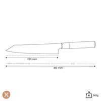 Kuro - Cuchillo Kiritsuke Japonés 23 cm Satake