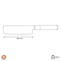 Kuro - Nakiri japonés 18 cm Nakirimes Satake