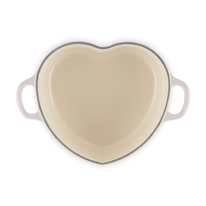 Le Creuset - Cocotte en forme de cœur - Rose coquillage - 20 cm