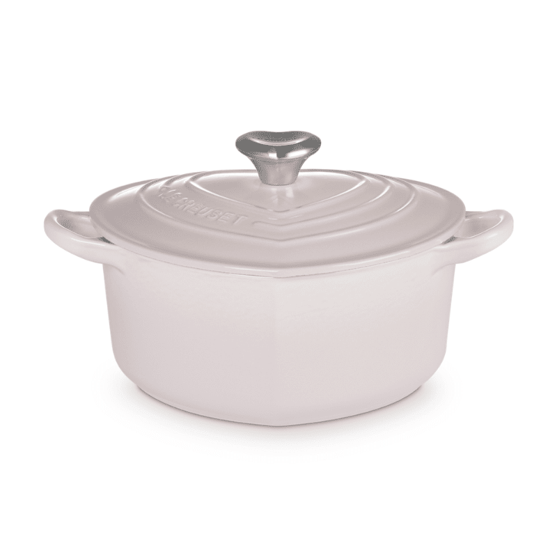 Le Creuset - Cocotte en forme de cœur - Rose coquillage - 20 cm