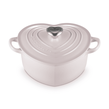 Le Creuset - Cacerola con forma de corazón - Rosa pálido - 20 cm Le Creuset