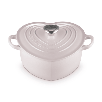 Le Creuset - Cocotte en forme de cœur - Rose coquillage - 20 cm