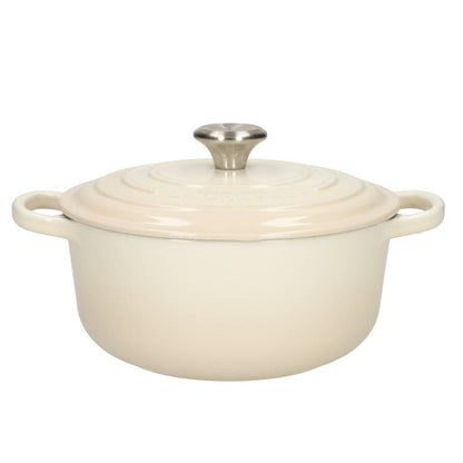 LeCreuset - Asar- / Cacerola Signature redonda Merengue 24cm 4,2l