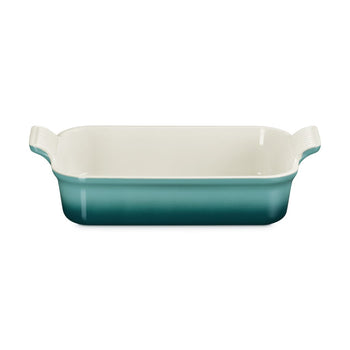 Le Creuset - Fuente rectangular para horno Heritage Blue Riviera 26 x 19 cm Fuente para horno Le Creuset
