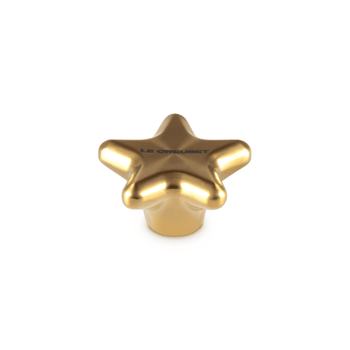 Le Creuset - Pomo de acero inoxidable - Estrella - Dorado - 5 cm Le Creuset