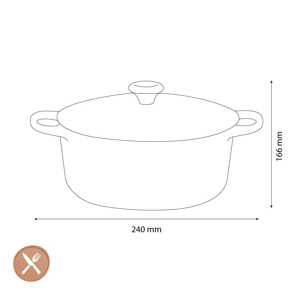Le Creuset - Signature Braadpan - Blue Riviera - 24 cm Braadpan Le Creuset 