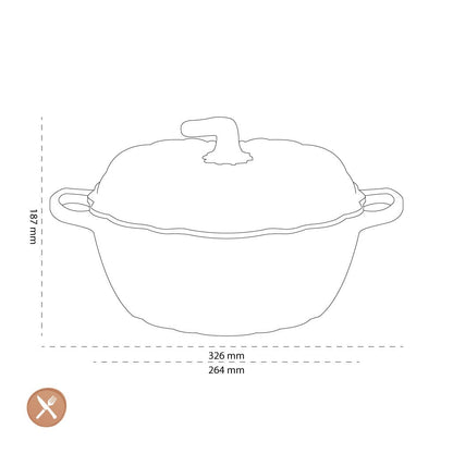 Le Creuset - Signature Pompoen Braadpan Oranjerood 24 cm Braadpan Le Creuset 