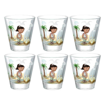 Leonardo - Bambini Avventura Drinkglas 215ml Dino - 6 stuks Waterkan Leonardo 